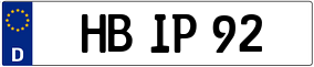 Trailer License Plate